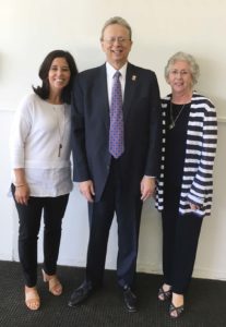 Left to right, Francine Ling, Hanover Park Regional board member; Dr. Lawrence S. Feinsod, NJSBA executive director; and Maud Dahme, former president, New Jersey State Board of Education 