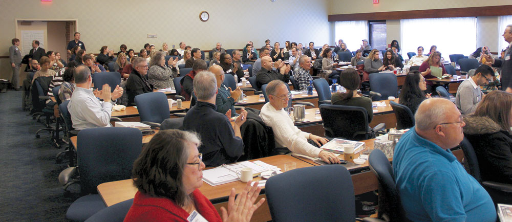 Approximately 100 board members attended the program.