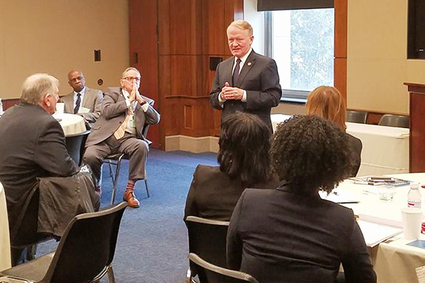 : U.S. Rep. Leonard Lance (Dist. 7)spoke to New Jersey school board members about federal issues impacting public education. 