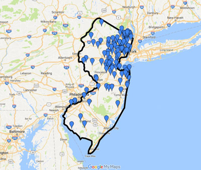 Future Ready Schools - NJ map