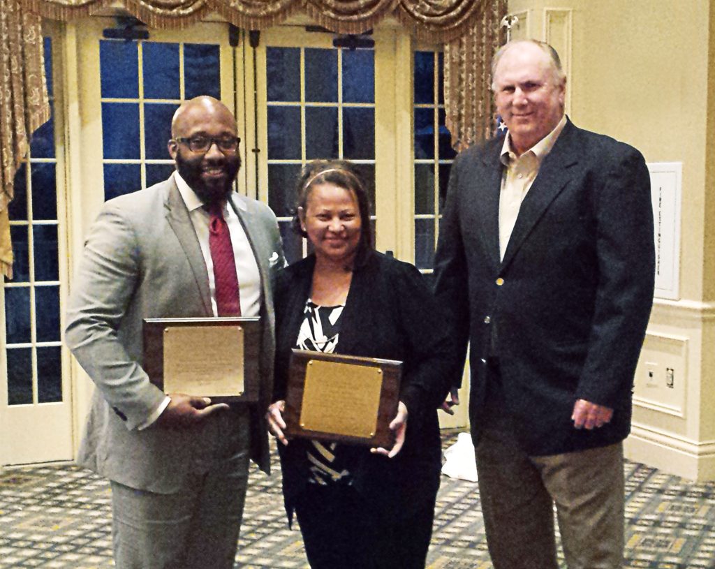 Two Essex County board members recently received NJSBA’s Certified Board Leader award. From left to right, Rashon Hasan, Roseville Community Charter School; Sandra Mordecai, West Orange Board of Education and Essex County School Boards Association president; and Dan Sinclair, NJSBA vice president for county activities.