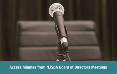 Minutes from NJSBA Board of Directors Meetings