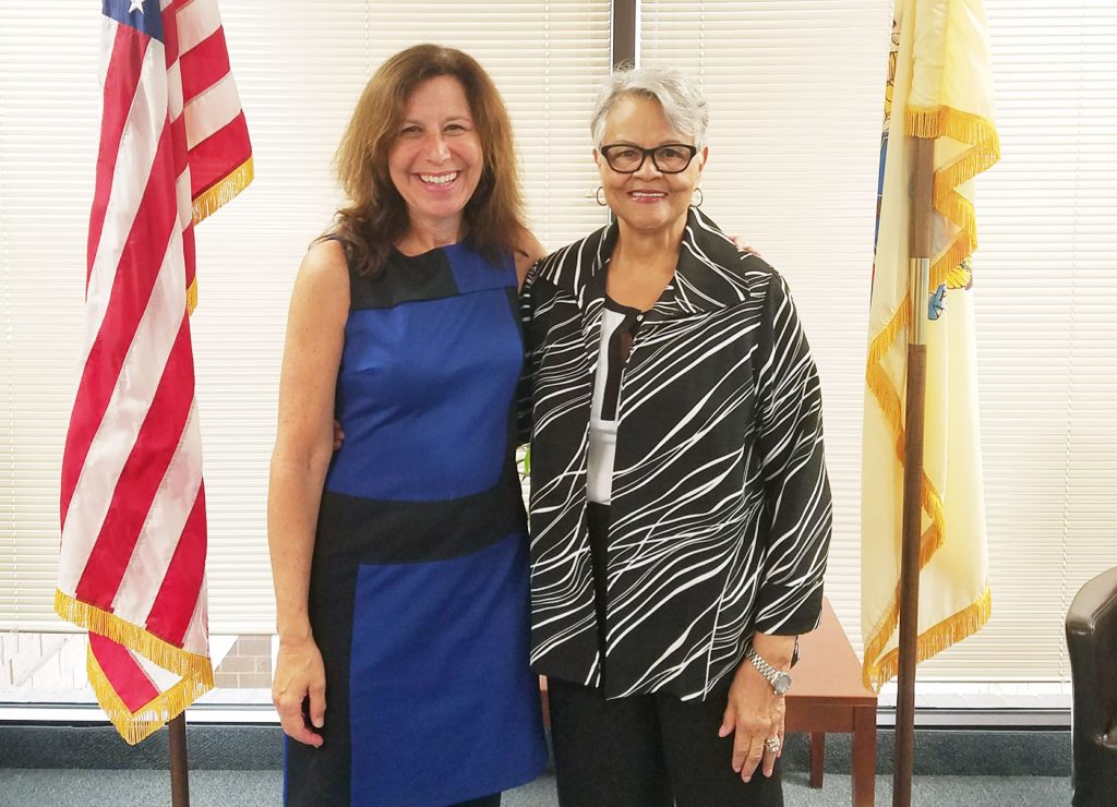 Sharon Seyler, NJSBA legislative advocate met with U.S. Rep. Bonnie Watson Coleman (Congressional Dist. 12.).