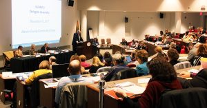 Saturday’s Delegate Assembly drew nearly 200 board members. NJSBA President Dan Sinclair presided over the meeting. 